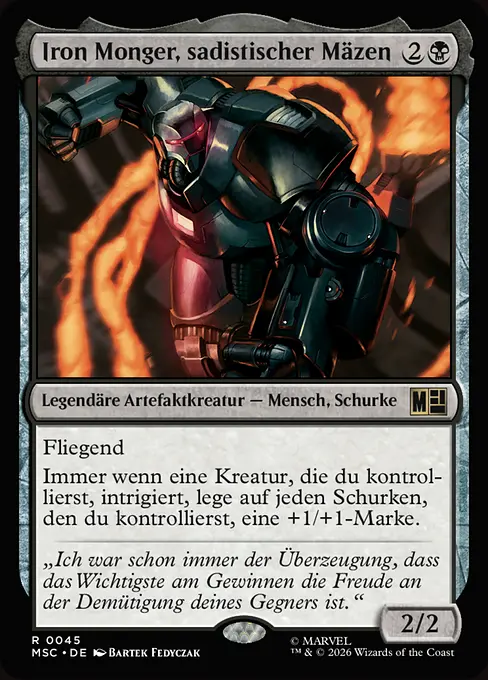 Iron Monger, sadistischer Mäzen