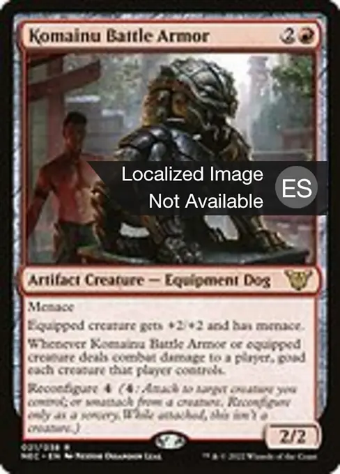 Armadura de batalla komainu