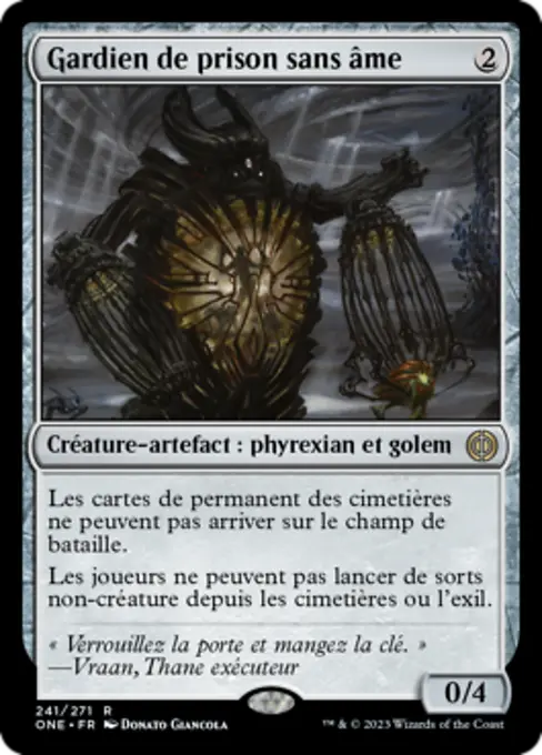 Gardien de prison sans âme