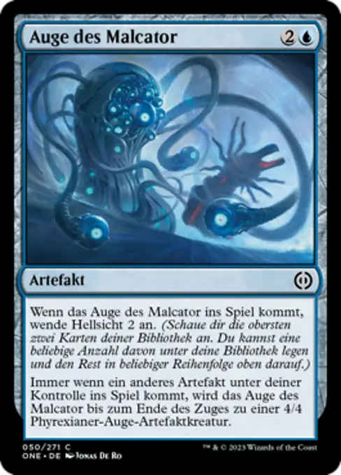Auge des Malcator