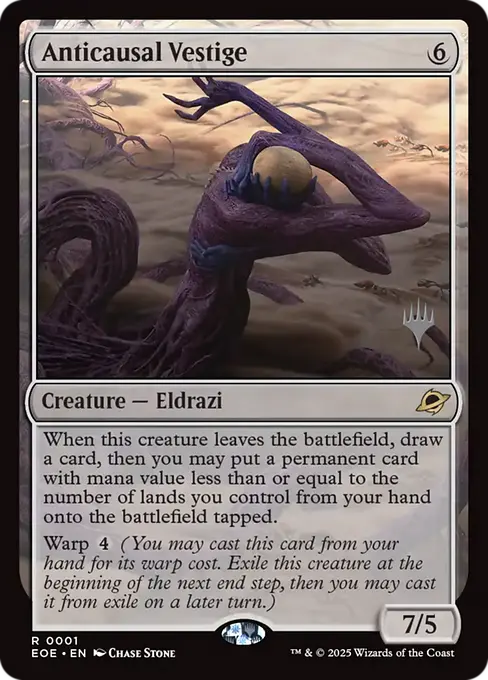 Anticausal Vestige