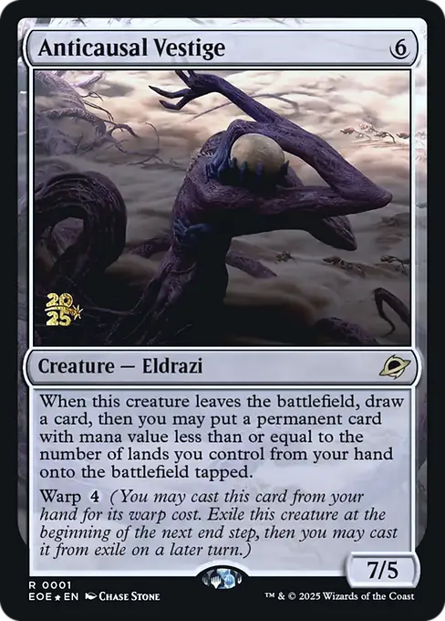Anticausal Vestige