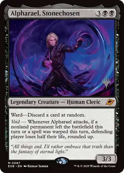 Alpharael, Stonechosen