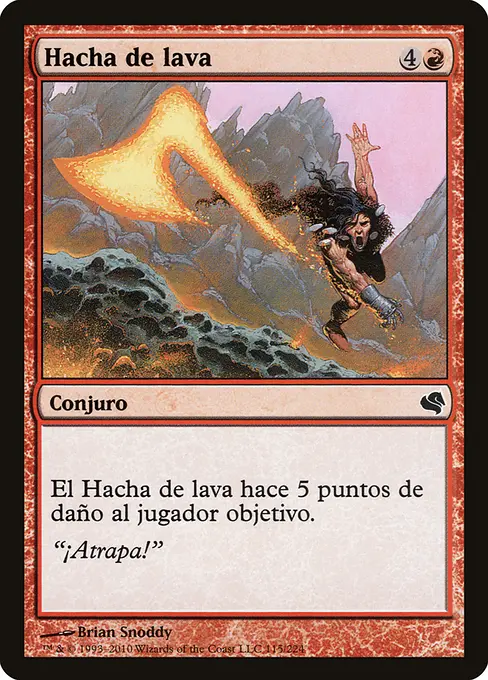 Hacha de lava