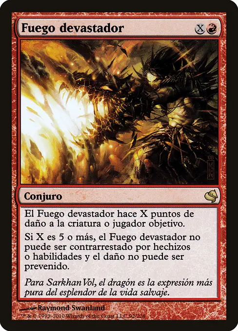 Fuego devastador