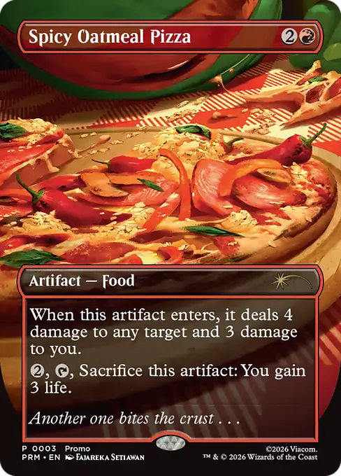 Spicy Oatmeal Pizza