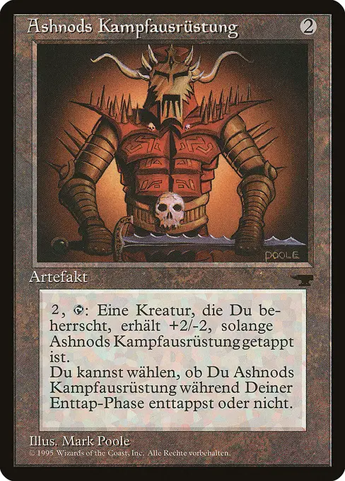 Ashnods Kampfausrüstung
