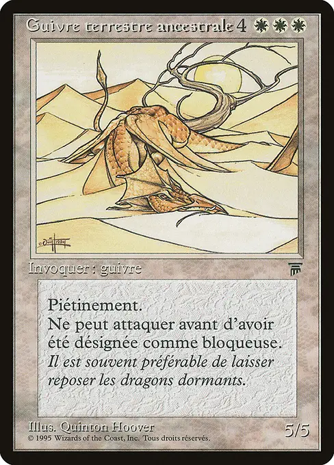 Guivre terrestre ancestrale