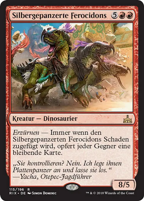 Silbergepanzerte Ferocidons