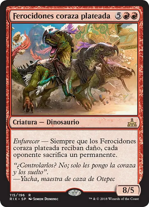 Ferocidones coraza plateada