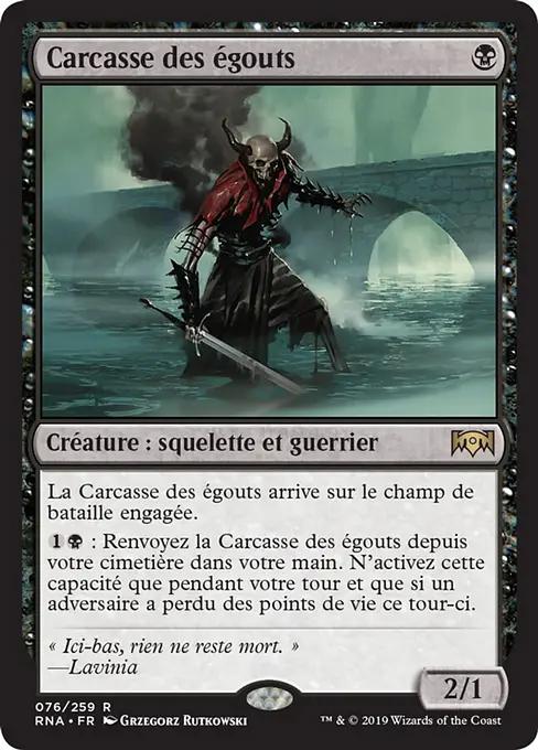 Carcasse des égouts