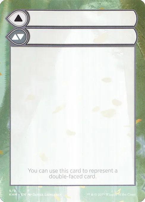 Double-Faced Substitute Card