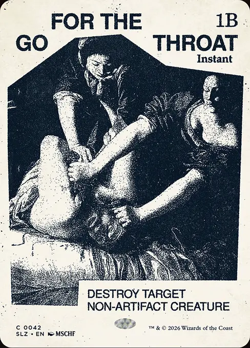 GO FOR THE THROAT