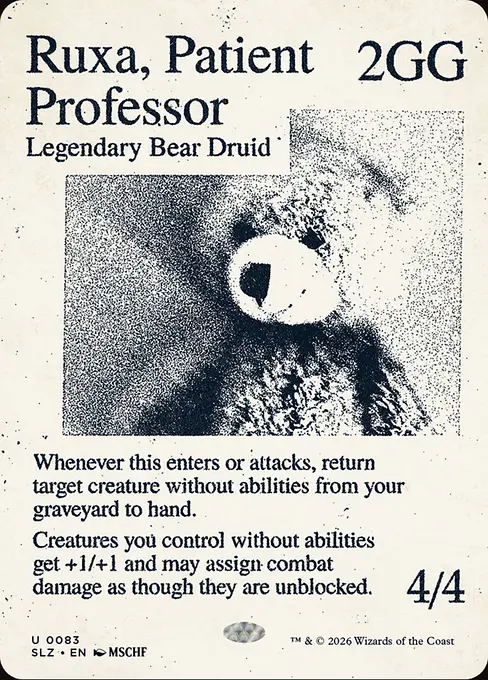 Ruxa, Patient Professor
