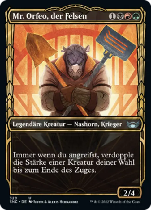 Mr. Orfeo, der Felsen