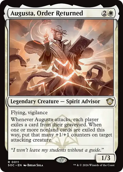 Augusta, Order Returned