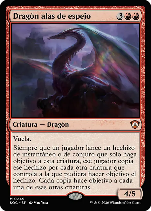 Dragón alas de espejo