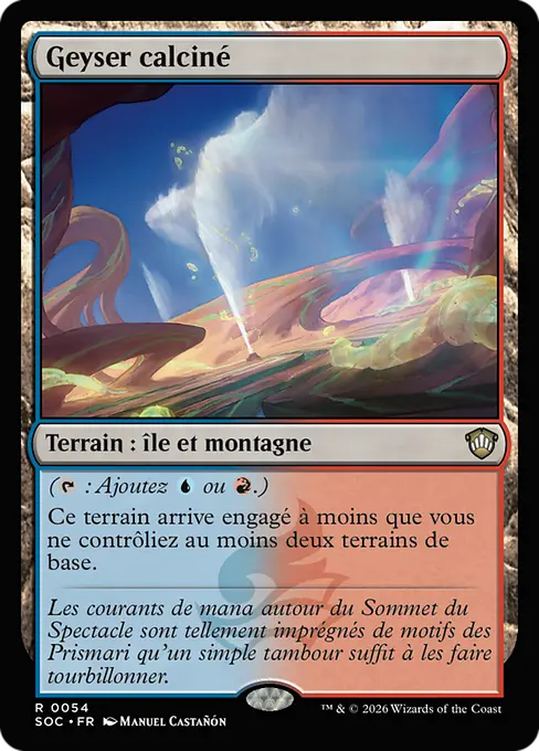 Geyser calciné
