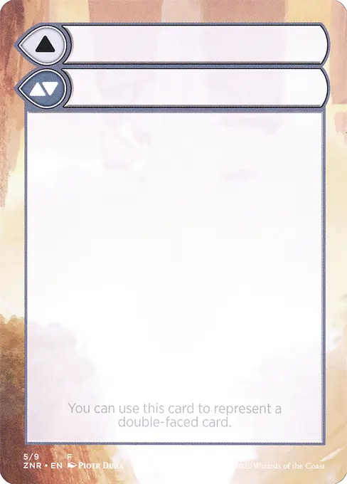 Double-Faced Substitute Card