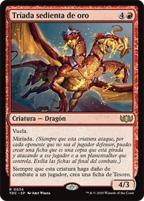 Tríada sedienta de oro