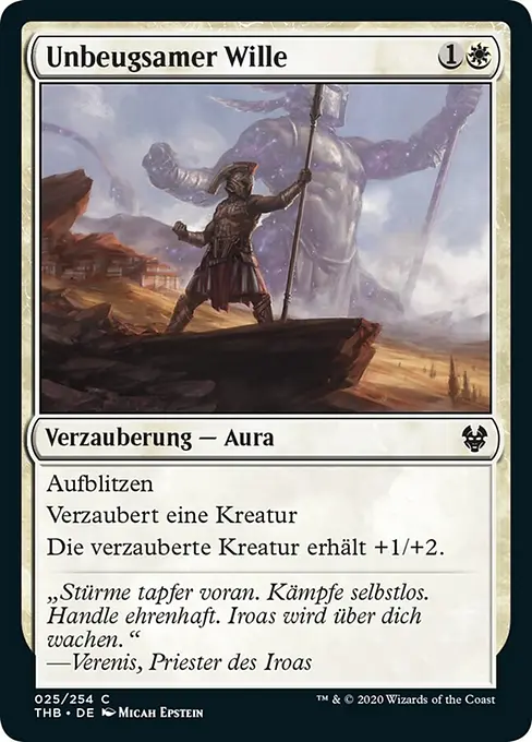 Unbeugsamer Wille