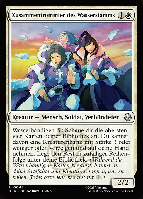 Zusammentrommler des Wasserstamms