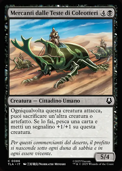 Mercanti dalle Teste di Coleotteri