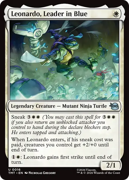Leonardo, Leader in Blue
