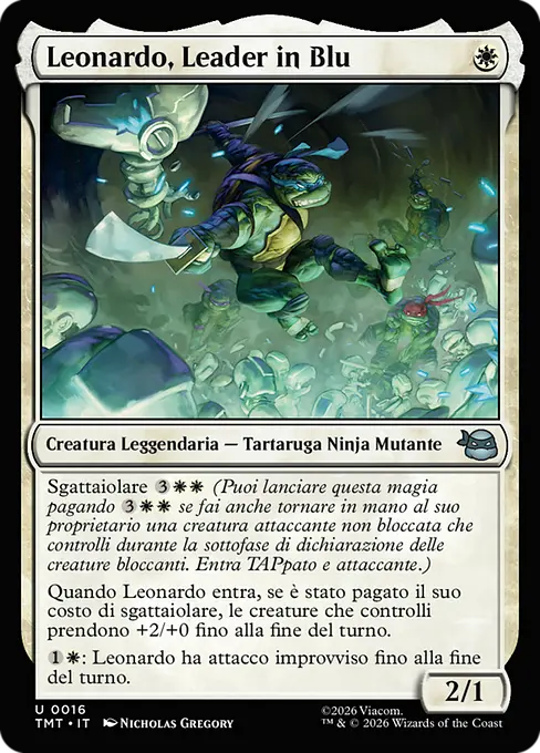 Leonardo, Leader in Blu