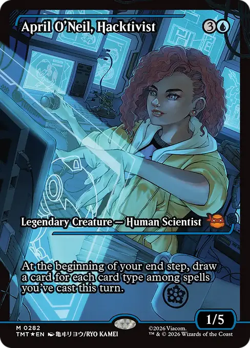 April O'Neil, Hacktivist