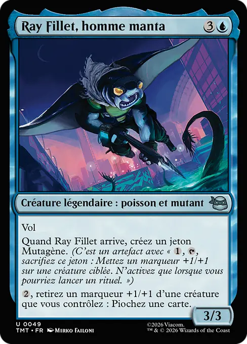 Ray Fillet, homme manta