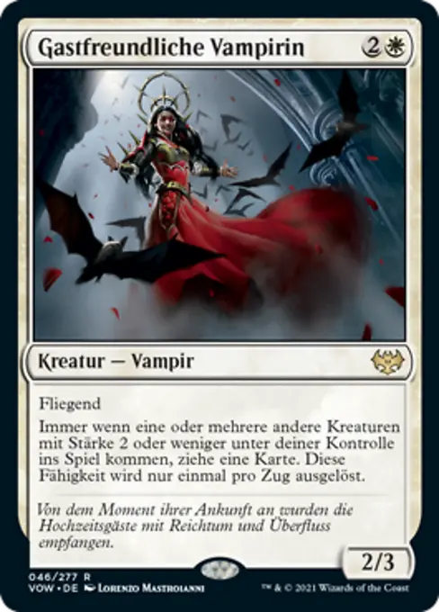 Gastfreundliche Vampirin