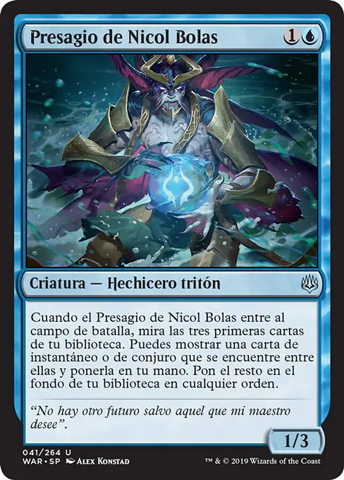 Presagio de Nicol Bolas