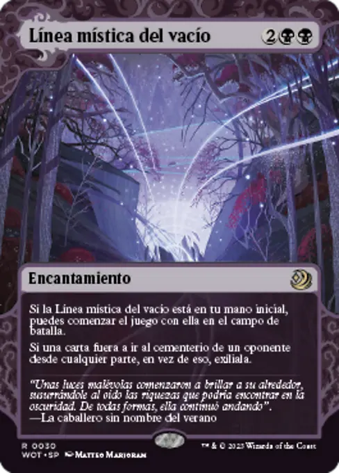 Línea mística del vacío