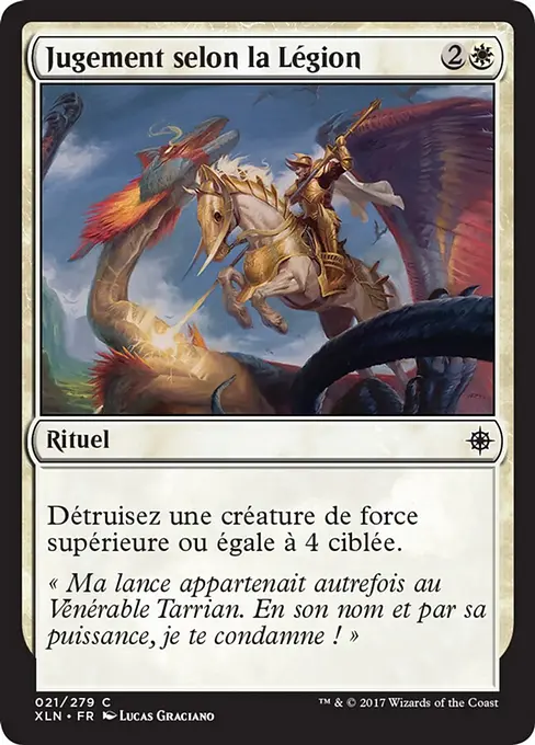 Jugement selon la Légion